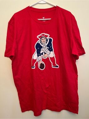 New England Patriots Drake Maye Nickname Red T-Shirt - Size XL